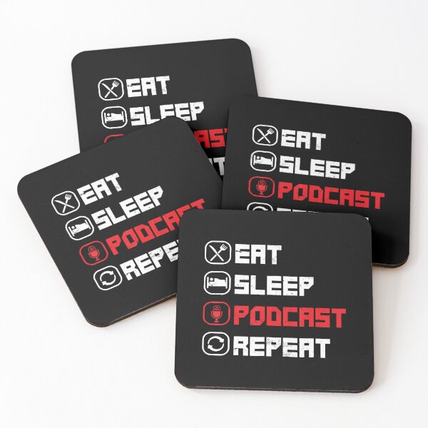Item preview, Eat Sleep Podcast Repeat designed and sold by mischwpwarso.