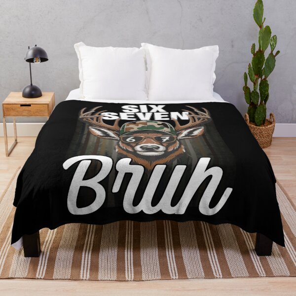 Item preview, Camouflage Deer Antlers Six Seven Bruh Shirt designed and sold by LashondaGreen89.