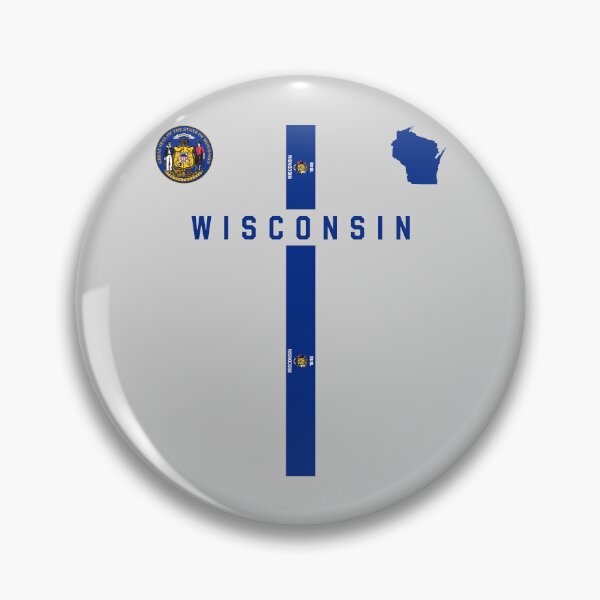 Artikelvorschau, Stolz auf das Erbe Wisconsins – Modernes Staatswappen (Grafik) entworfen und verkauft von mashmosh.