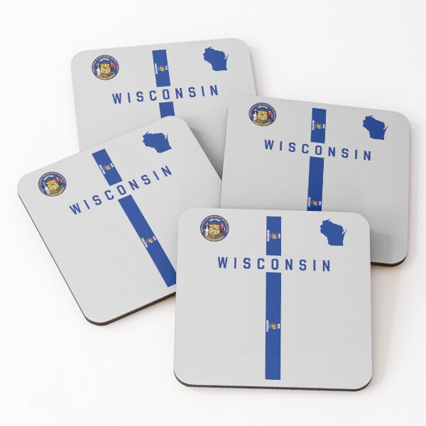 Item preview, Wisconsin Pride Heritage - Modern State Crest Graphic designed and sold by mashmosh.