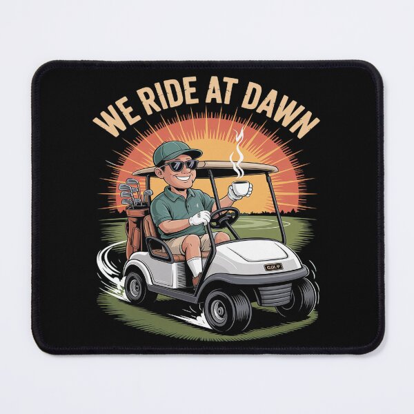 Item preview, Funny Golf Cart We Ride at Dawn Golfing designed and sold by HORIZBoutique.