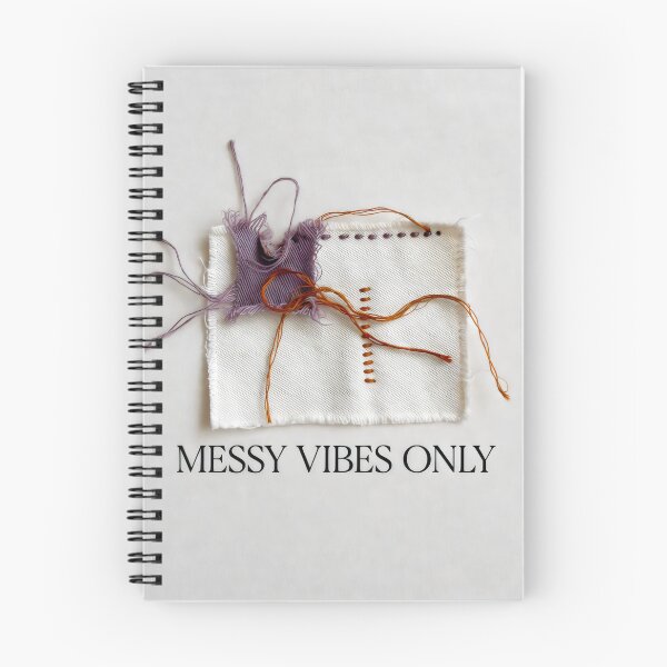 Item preview, Messy Vibes Only Textile Art with Frayed Threads and Minimalist Patchwork Expression designed and sold by SplashTastic.