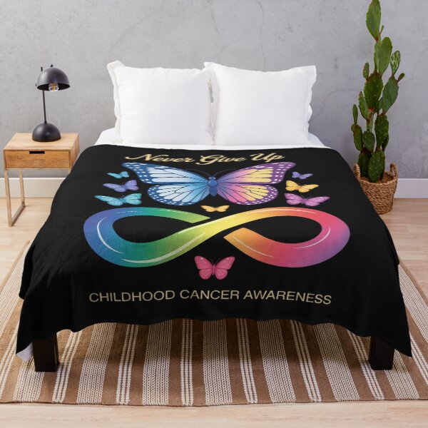 Item preview, Womens Butterfly Childhood Cancer Awareness Never Give Up designed and sold by GaryPacheco6.