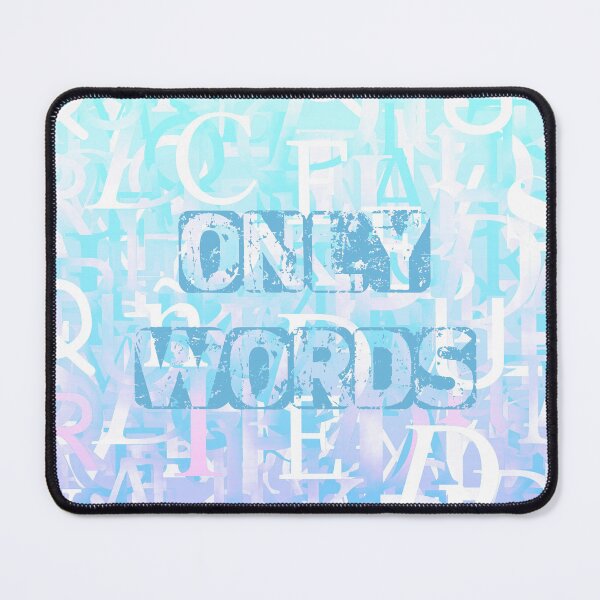 Item preview, Blue Background with type leters and only words designed and sold by AlbertoRuiZ.