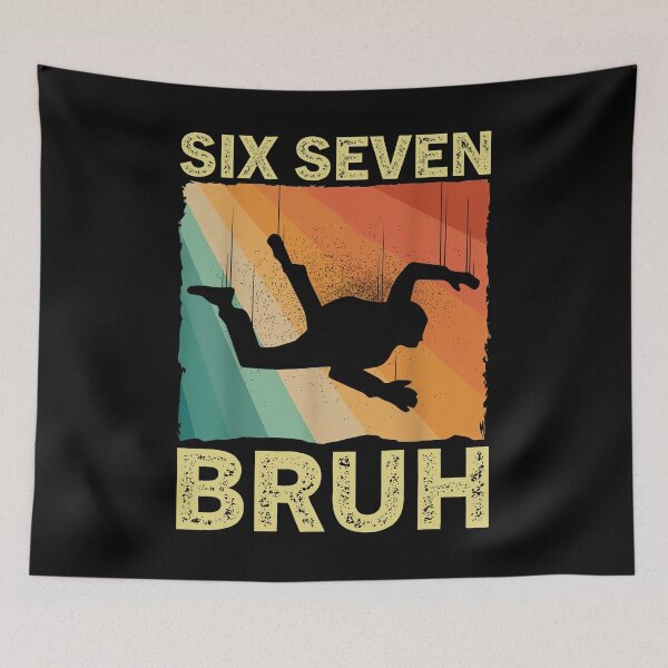Item preview, Funny Six Seven Bruh Meme T-Shirt designed and sold by LashondaGreen89.