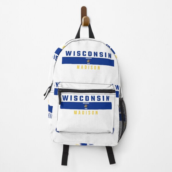 Item preview, Wisconsin State Flag & Madison Capital City - Vintage Athletic Style designed and sold by mashmosh.