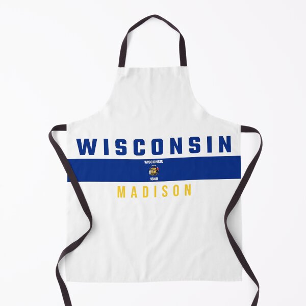 Item preview, Wisconsin State Flag & Madison Capital City - Vintage Athletic Style designed and sold by mashmosh.