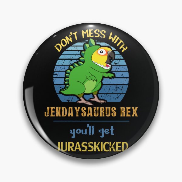 Item preview, Jurasskicked jenday Conure Dinosaur Doodle designed and sold by FandomizedRose.