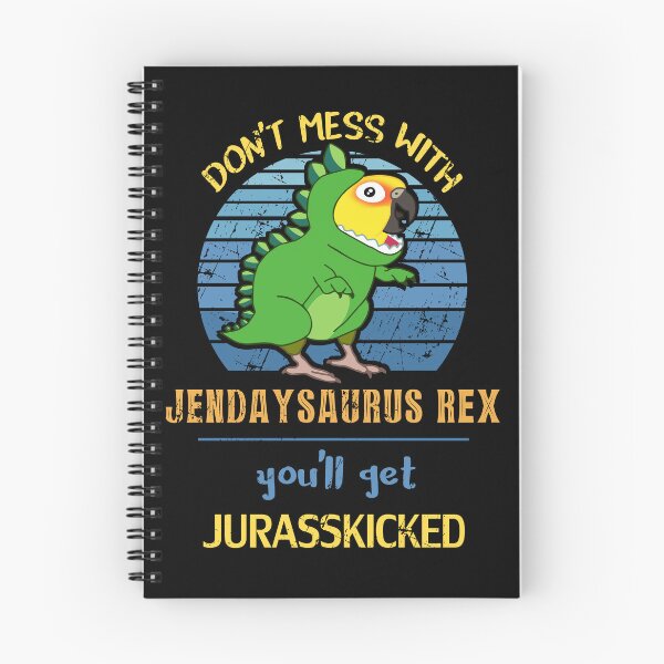 Item preview, Jurasskicked jenday Conure Dinosaur Doodle designed and sold by FandomizedRose.