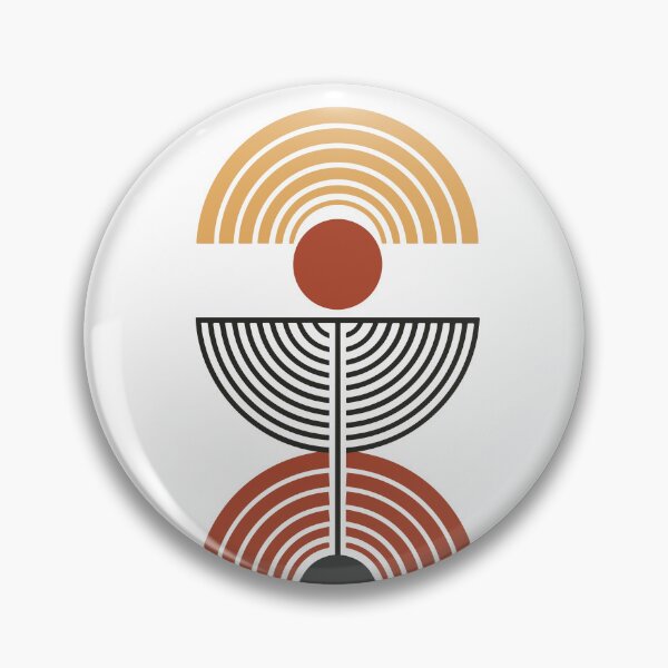 Artikelvorschau, Retro Arc Balance – Abstract Geometric Line Art Symbol entworfen und verkauft von Ramona Grafikdesign .