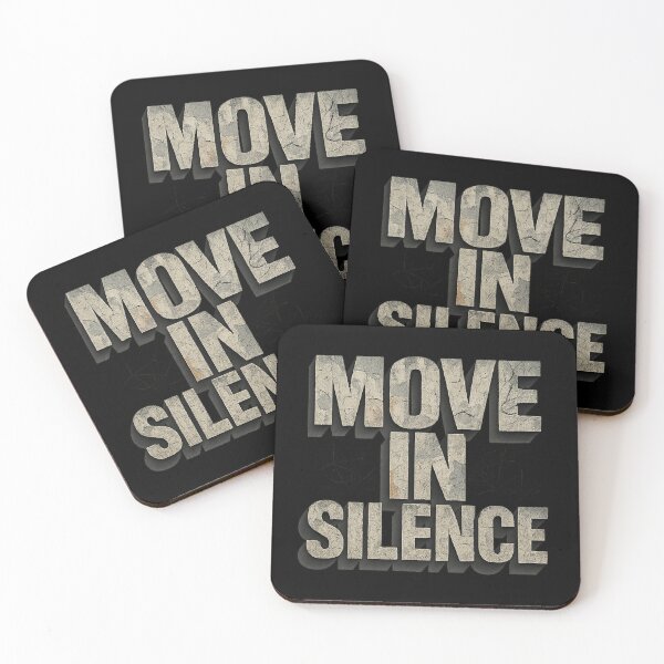 Item preview, MOVE IN SILENCE - Urban Poster Typography Streetwear Design designed and sold by MKreative Studio.