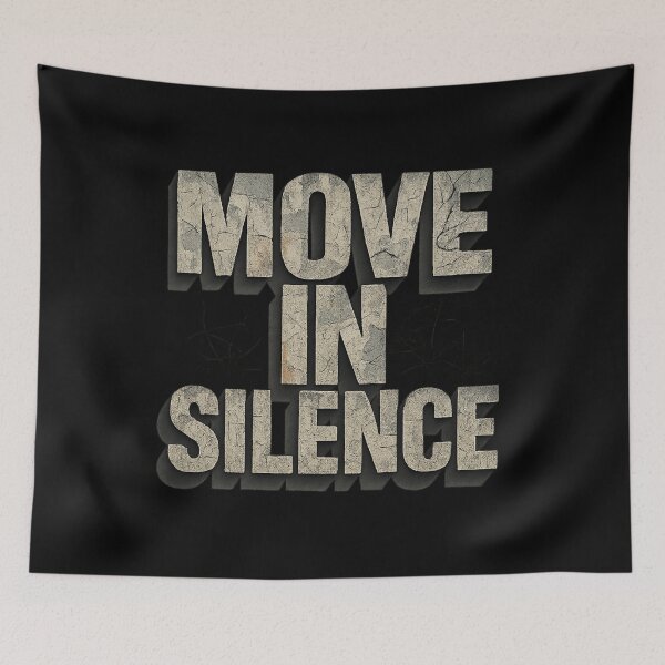 Item preview, MOVE IN SILENCE - Urban Poster Typography Streetwear Design designed and sold by MKreative Studio.