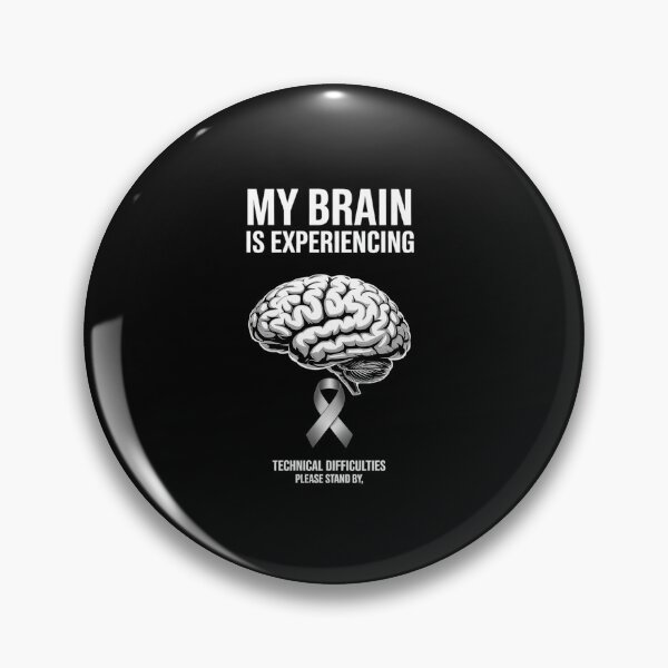 Item preview, Brain Cancer Warrior Chemo Gray Awareness Ribbon  designed and sold by KonopikaaArt.