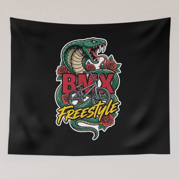 Item preview, BMX Freestyle Snake Street Art Illustration designed and sold by Tong4130.