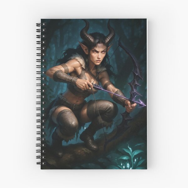 Item preview, Stealthy horned archer aims glowing arrow dark designed and sold by CathryneDelamort.