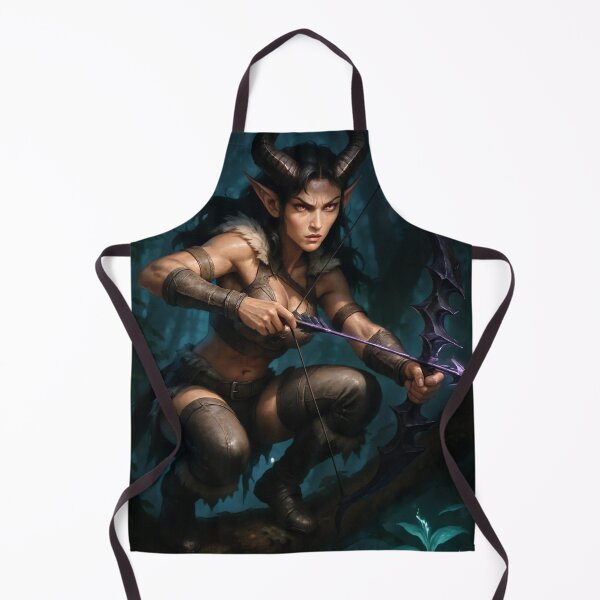 Item preview, Stealthy horned archer aims glowing arrow dark designed and sold by CathryneDelamort.