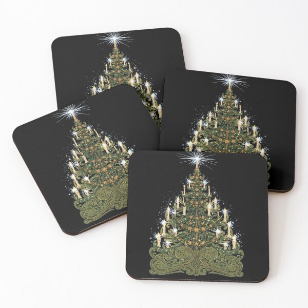 Item preview, Art Nouveau Christmas Tree – Vintage Holiday designed and sold by MajeStreet.