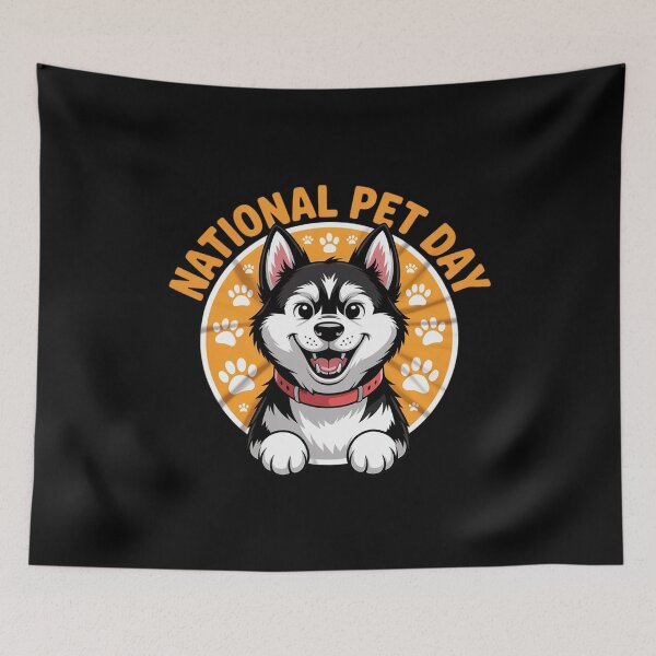Item preview, National Pet Day cute cool puppy for Dog lovers  designed and sold by FadeOfThrone.