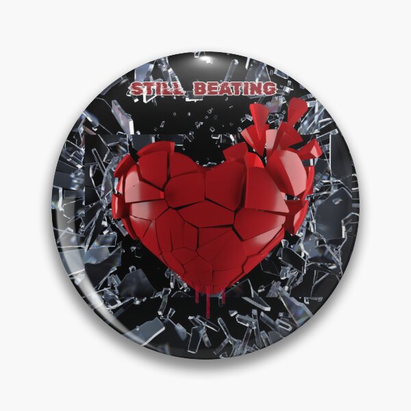 Item preview, Still Beating – Broken Heart Dark Emo Aesthetic Artwork designed and sold by glowtrendz.