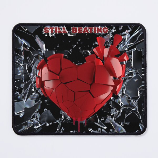 Item preview, Still Beating – Broken Heart Dark Emo Aesthetic Artwork designed and sold by glowtrendz.