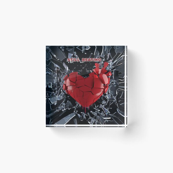 Item preview, Still Beating – Broken Heart Dark Emo Aesthetic Artwork designed and sold by glowtrendz.