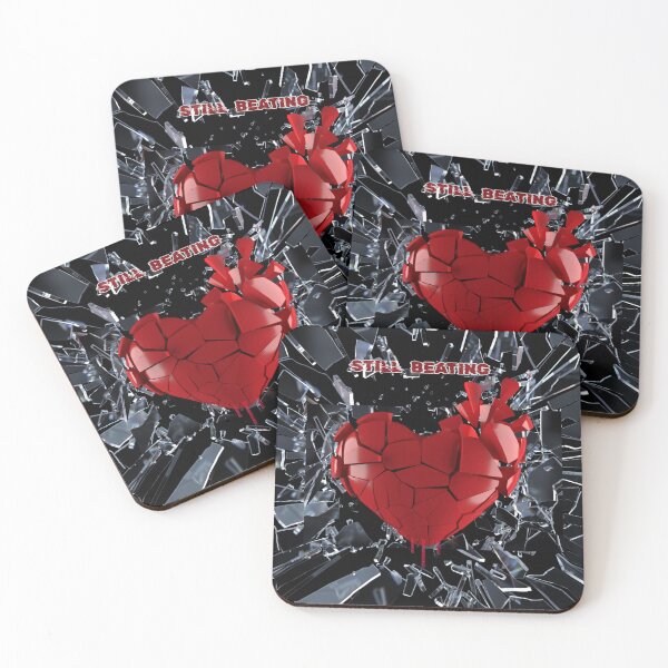 Item preview, Still Beating – Broken Heart Dark Emo Aesthetic Artwork designed and sold by glowtrendz.