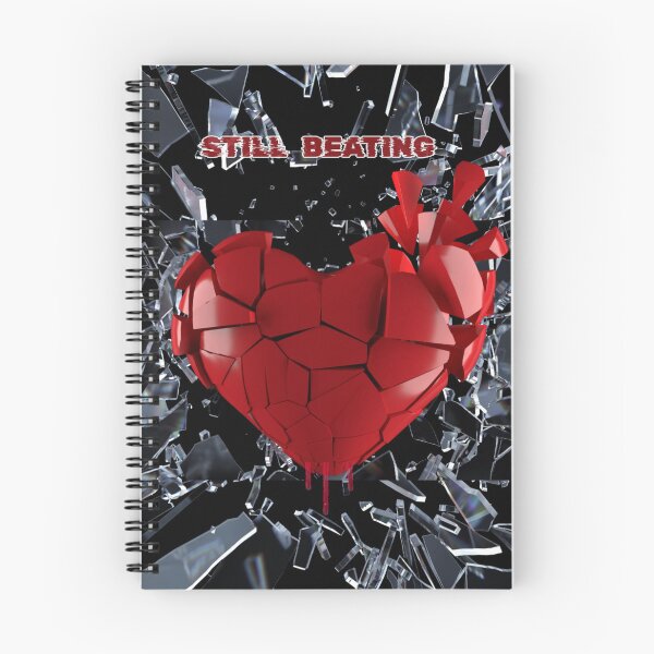 Item preview, Still Beating – Broken Heart Dark Emo Aesthetic Artwork designed and sold by glowtrendz.