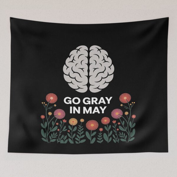 Item preview, Go Tumor Warrior Meningioma Brain Tumor Gray Ribbon designed and sold by KonopikaaArt.