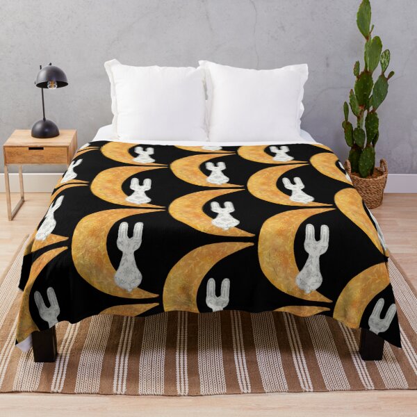 Item preview, Moon rabbit, moon bunny, symbolic animals, plant patterns and the moon designed and sold by Dormitria.