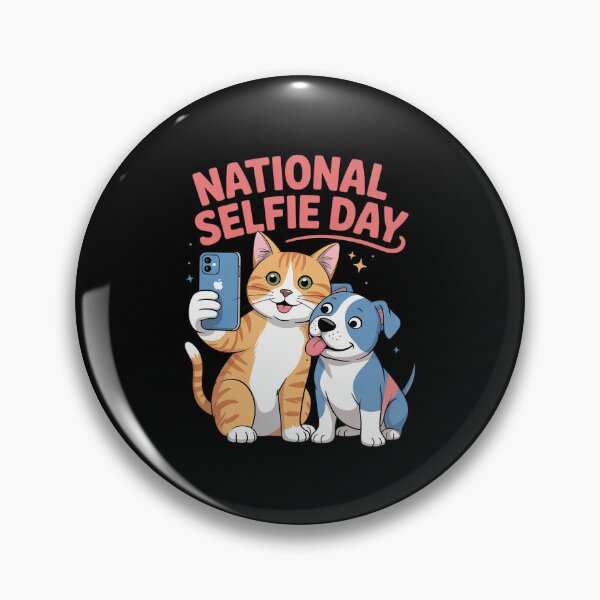 Item preview, National Selfie Day Cat And Dog Take A Selfie Together designed and sold by FadeOfThrone.
