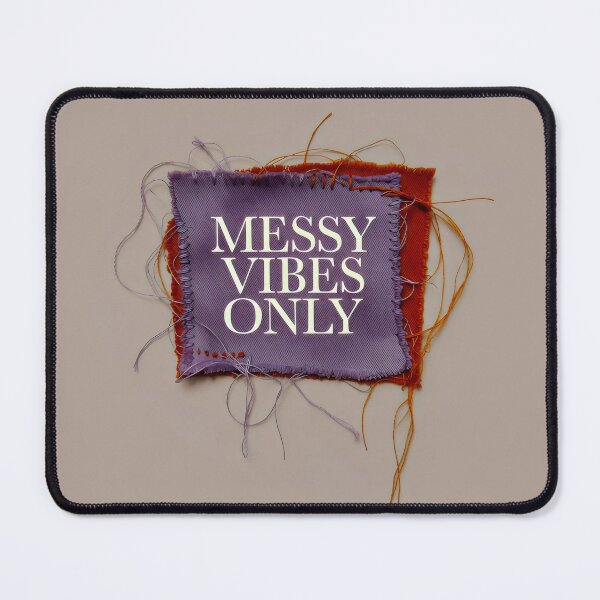 Item preview, Messy Vibes Only Fabric Design with Frayed Threads and Minimalist Textile Expression designed and sold by SplashTastic.