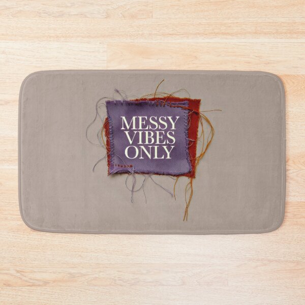 Item preview, Messy Vibes Only Fabric Design with Frayed Threads and Minimalist Textile Expression designed and sold by SplashTastic.