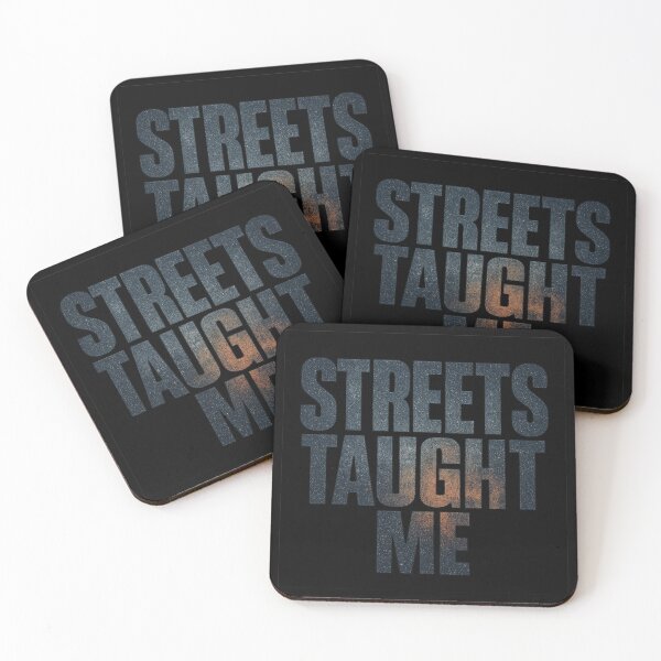 Item preview, Streets Taught Me - Urban Philosophy Typography designed and sold by MKreative Studio.