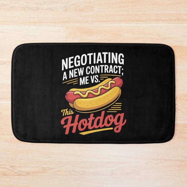 Item preview, Negotiating a New Contract Me vs This Hotdog Labor Day  designed and sold by FadeOfThrone.