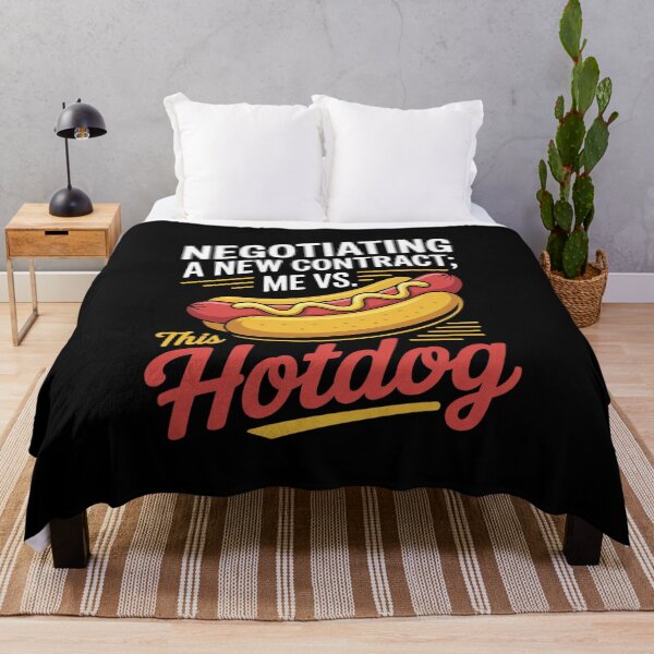 Item preview, Negotiating a New Contract Me vs This Hotdog Labor Day designed and sold by FadeOfThrone.
