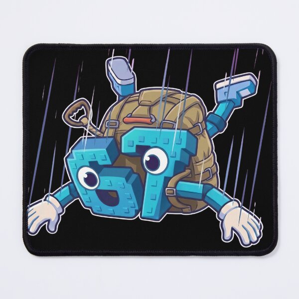 Item preview, Skydiving Pixel Bot Cartoon T-Shirt designed and sold by LashondaGreen89.