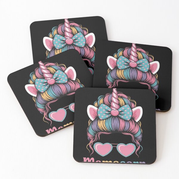 Item preview, Funny Mamacorn Unicorn Messy Bun Mom Mother's Day designed and sold by FluoroWave.