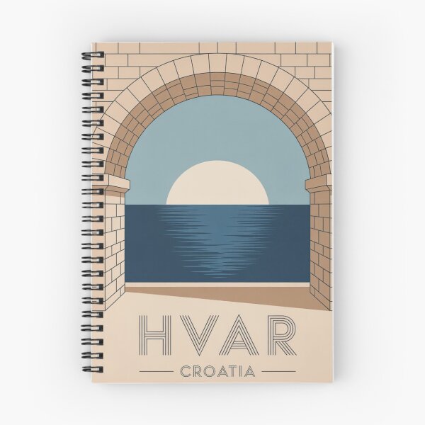 Item preview, Hvar Croatia Minimal Architectural Travel Poster – Adriatic Wall Art designed and sold by Timeless Design.