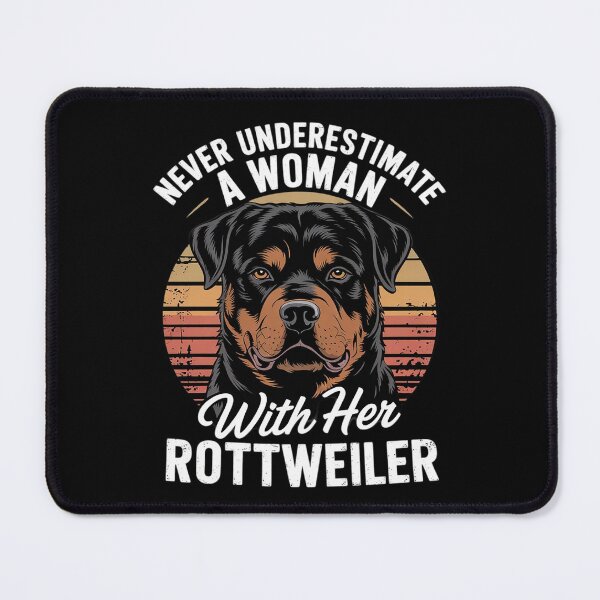 Item preview, Never Underestimate Woman With Rottweiler Rottie Rott Pet designed and sold by FadeOfThrone.