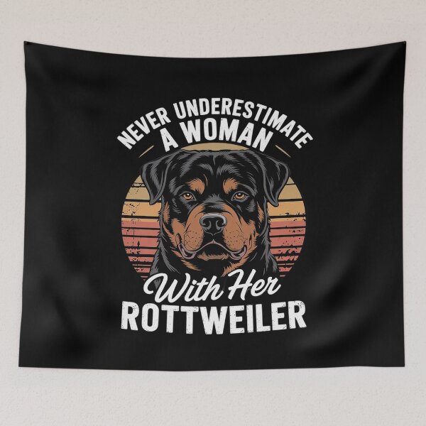 Item preview, Never Underestimate Woman With Rottweiler Rottie Rott Pet  designed and sold by FadeOfThrone.