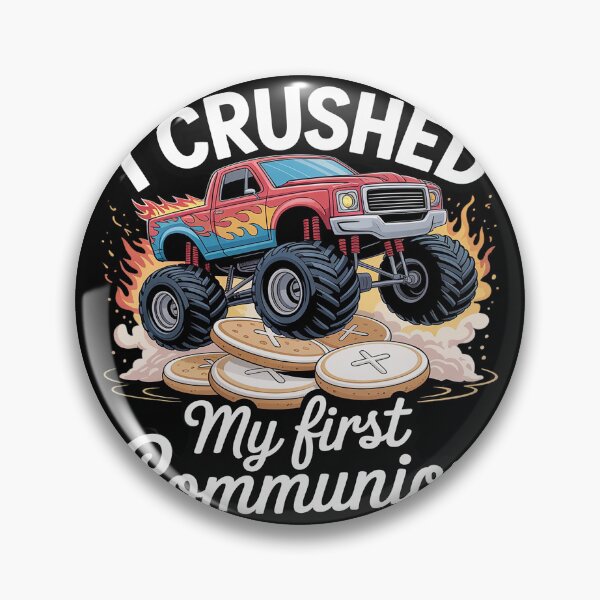 Item preview, Funny My first communion monster truck designed and sold by FluoroWave.