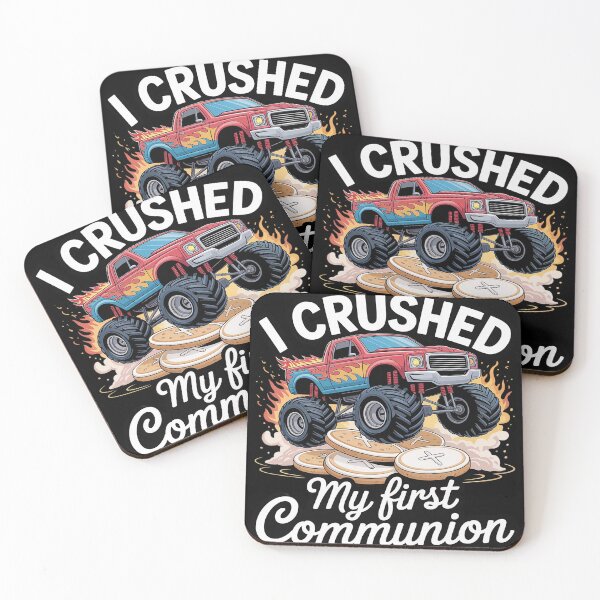 Item preview, Funny My first communion monster truck designed and sold by FluoroWave.