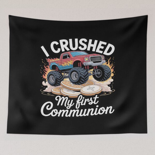 Item preview, Funny My first communion monster truck designed and sold by FluoroWave.