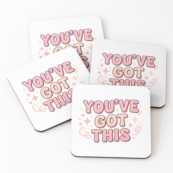 Item preview, You’ve Got This, Cute Pastel Retro Motivational Words designed and sold by PlantzMatter.