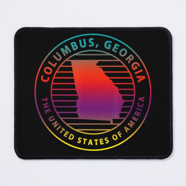 Item preview, Columbus Georgia Retro Sunset City Badge Design designed and sold by adelinebrue.