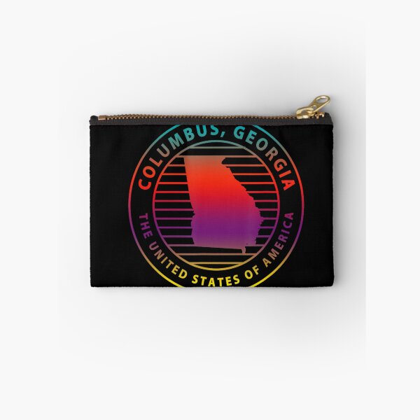 Item preview, Columbus Georgia Retro Sunset City Badge Design designed and sold by adelinebrue.