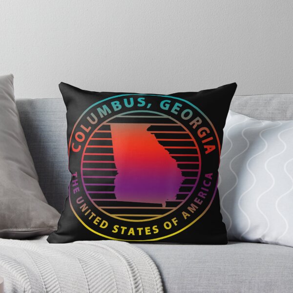 Item preview, Columbus Georgia Retro Sunset City Badge Design designed and sold by adelinebrue.