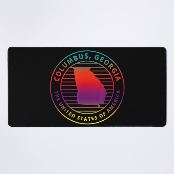 Item preview, Columbus Georgia Retro Sunset City Badge Design designed and sold by adelinebrue.