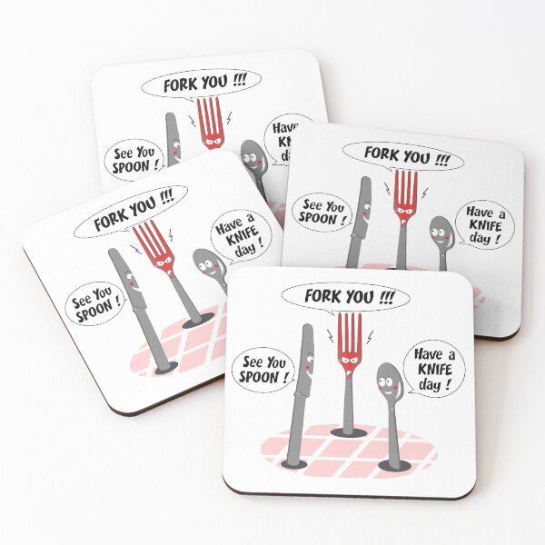 Item preview, FORK YOU, SEE YOU SPOON, HAVE A KNIFE DAY! designed and sold by francoisville.