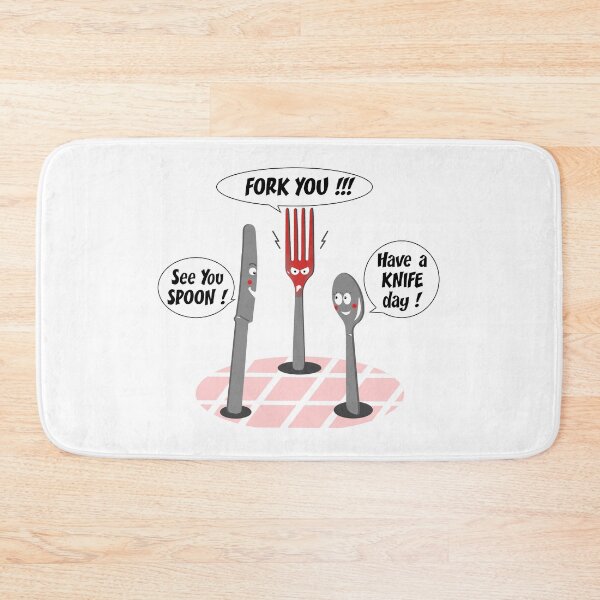 Item preview, FORK YOU, SEE YOU SPOON, HAVE A KNIFE DAY! designed and sold by francoisville.